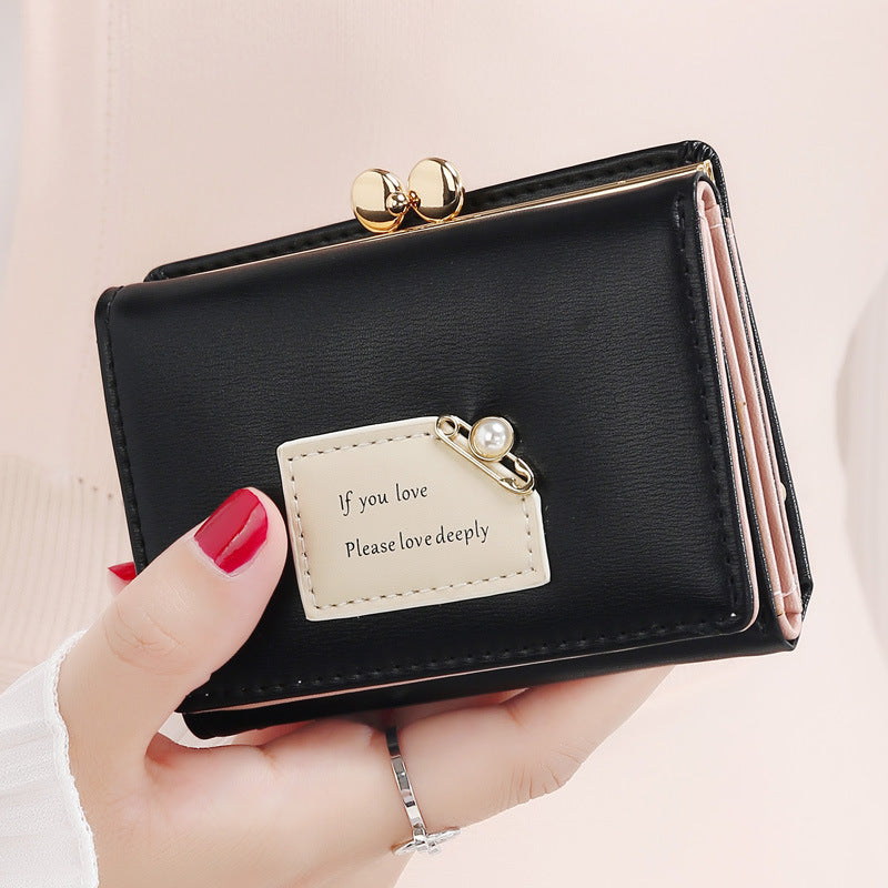 Women's Simple Short Korean Cute Mini Ladies Wallets