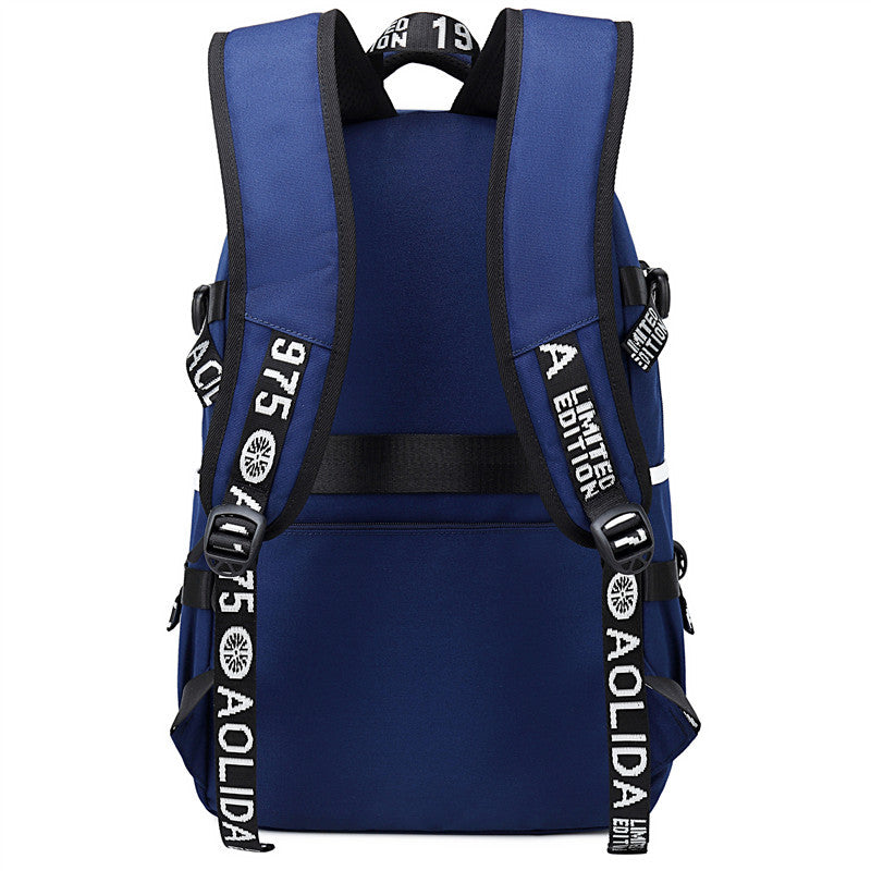 Men's Anime Large Capacity Waterproof Oxford Computer Backpacks