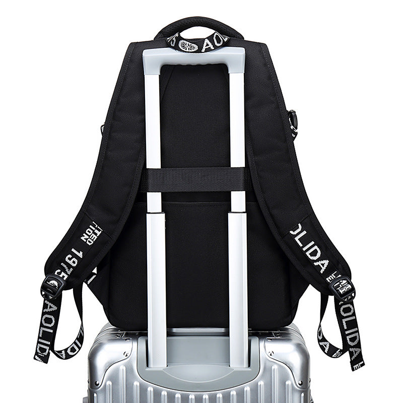Men's Anime Large Capacity Waterproof Oxford Computer Backpacks