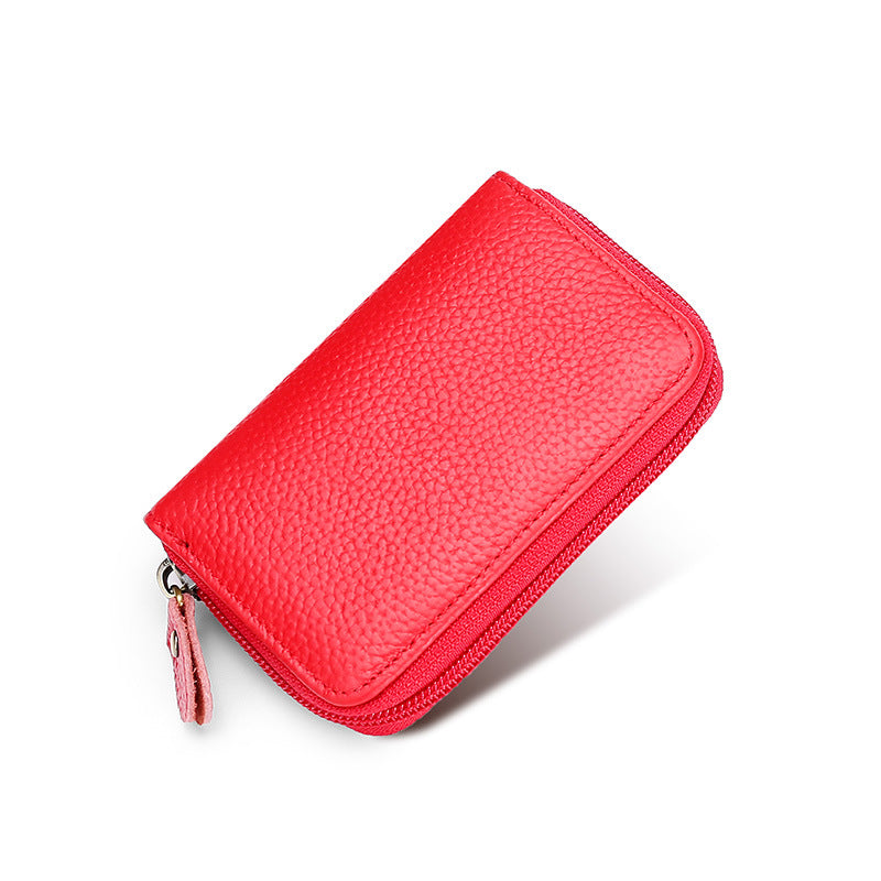High Quality First Layer Cowhide Swiping Card Holder