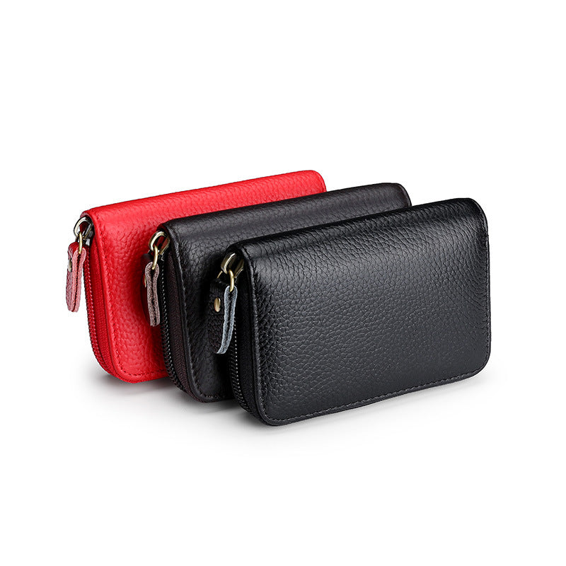 High Quality First Layer Cowhide Swiping Card Holder