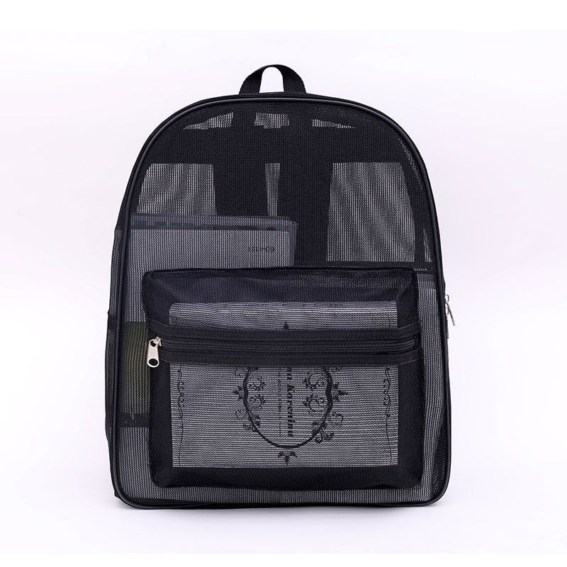 Children's High Mesh Transparent Simple Beach Certification Backpacks