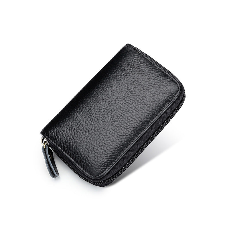 High Quality First Layer Cowhide Swiping Card Holder