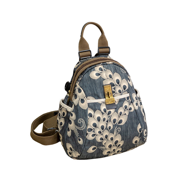 Women's Ethnic Style Waterproof Oxford Cloth Backpacks