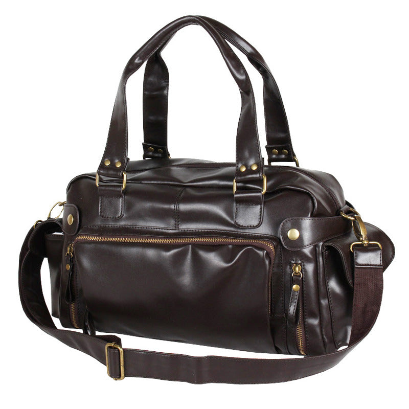 Men's Comfortable Leather Tide Large Capacity Men's Shoulder Bags