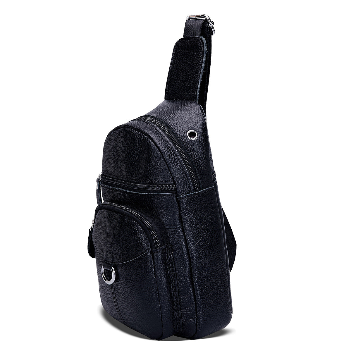 Women's Korean First Layer Cowhide Fashion Genuine Men's Chest Bags