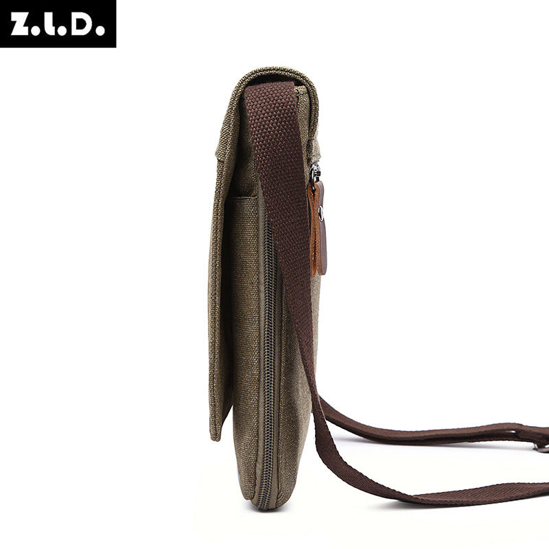 Men's Attractive Canvas Thin Retro Pouch Men's Messenger Bags