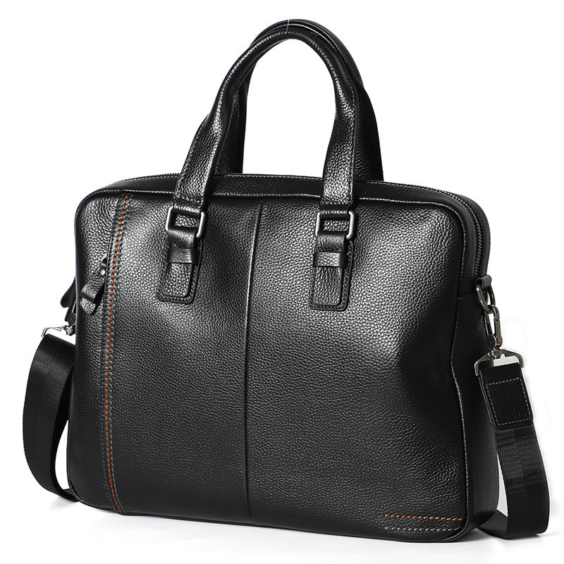 Men's First Layer Cowhide Leather Computer Large Men's Messenger Bags