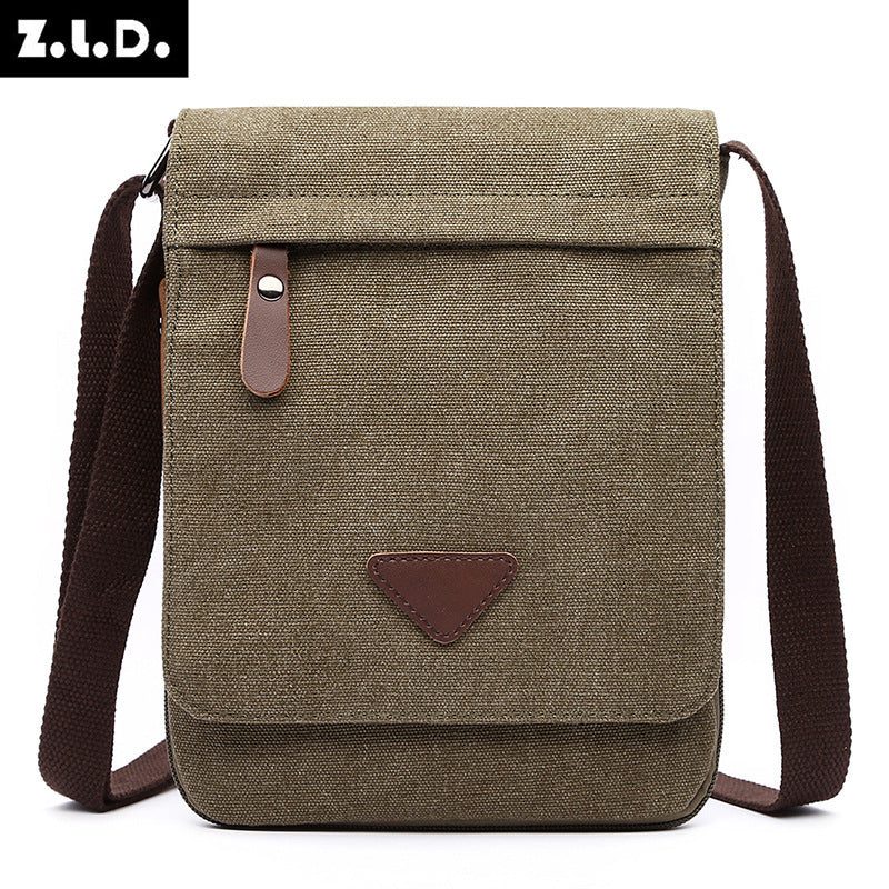 Men's Attractive Canvas Thin Retro Pouch Men's Messenger Bags