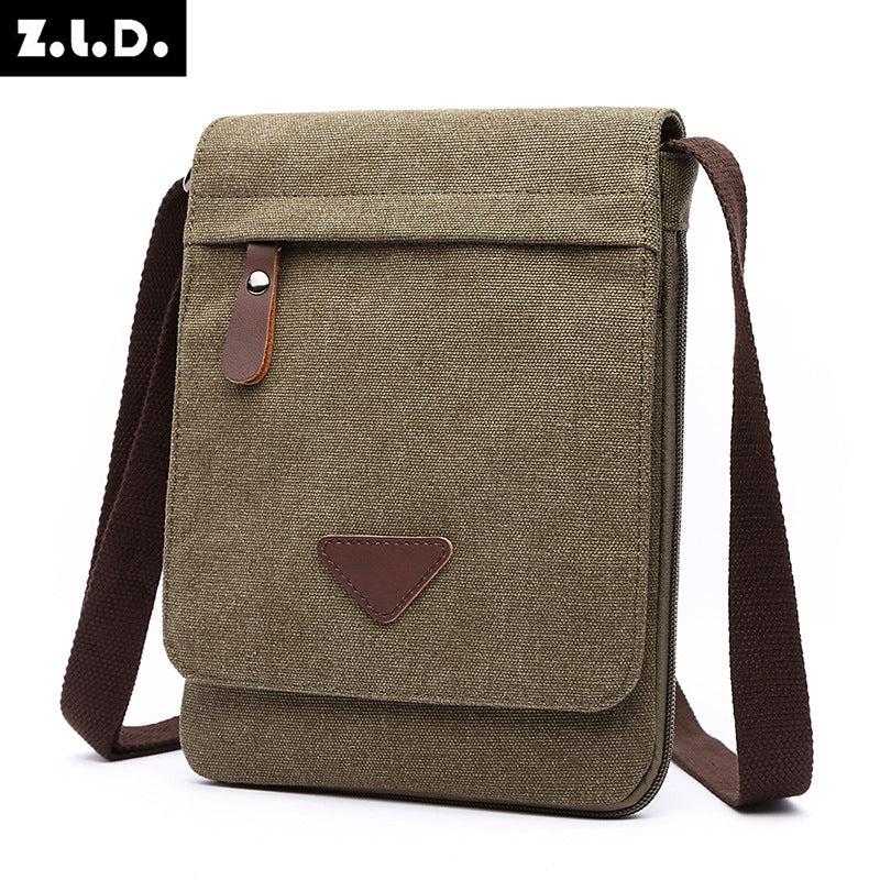Men's Attractive Canvas Thin Retro Pouch Men's Messenger Bags