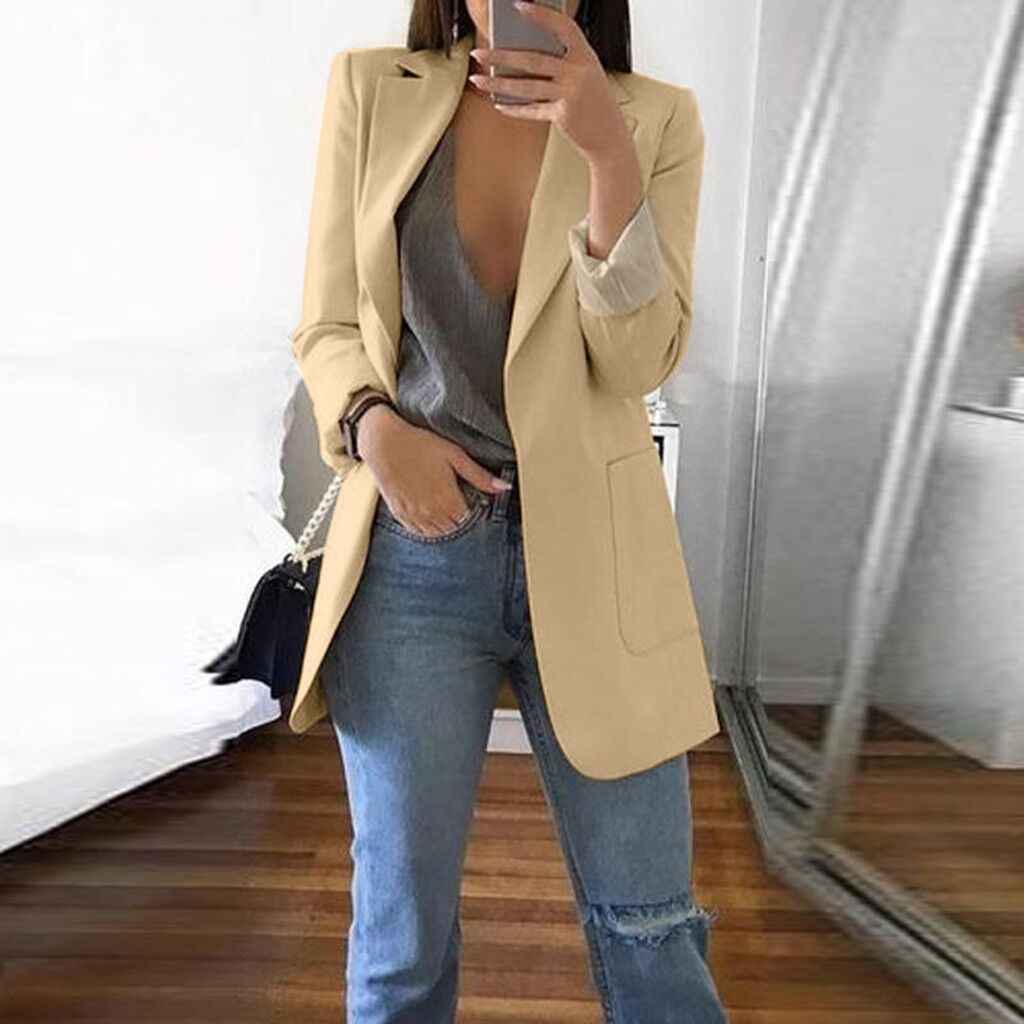 Women's Professional Casual Patch Pocket Lapel Commuter Small Suit