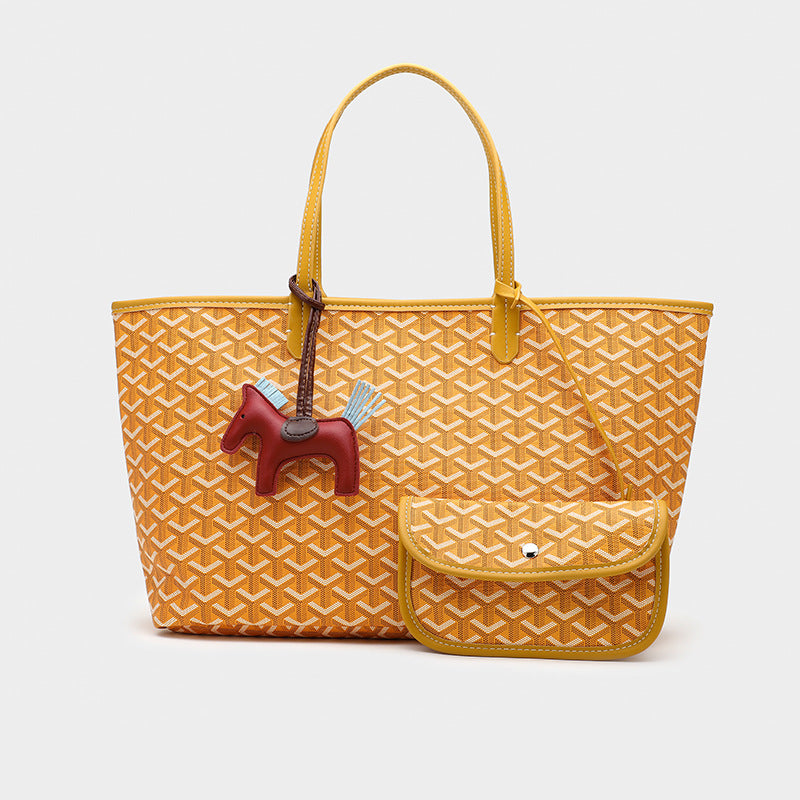 Women's Basket Shopping Big Dog Teeth Large Tote Bags