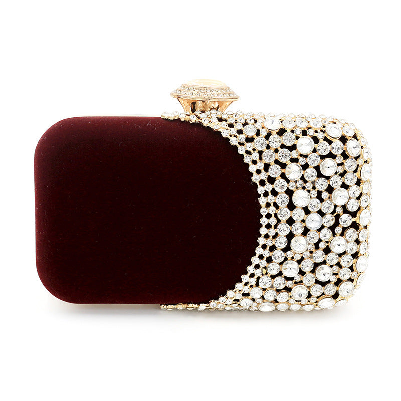 Women's Veet Alloy Dinner Banquet Clutch Chain Evening Bags