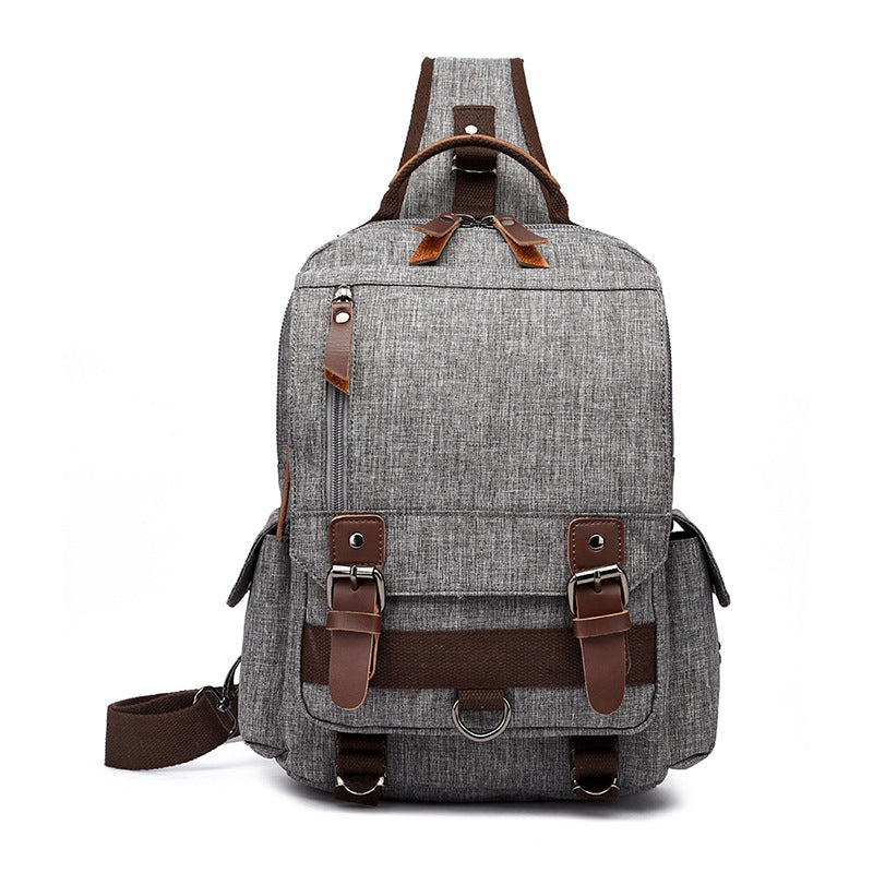 Women's & Men's & Style Waterproof Oxford Cloth Slanted Backpacks