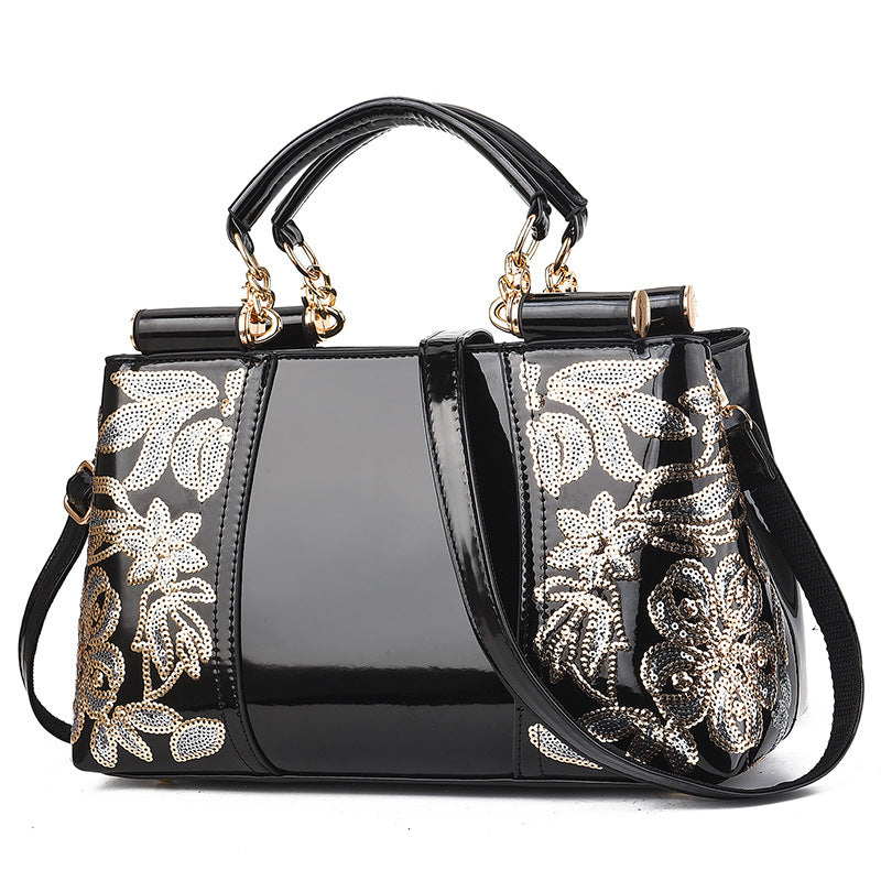 Women's Shiny Bridal Wedding Elegant Large Capacity Shoulder Bags