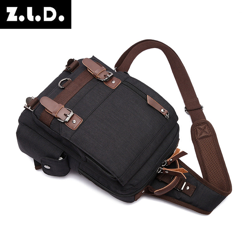 Women's & Men's & Style Waterproof Oxford Cloth Slanted Backpacks