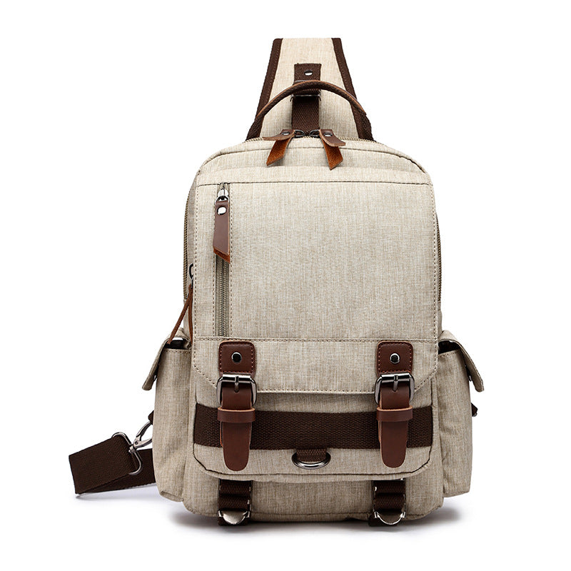 Women's & Men's & Style Waterproof Oxford Cloth Slanted Backpacks
