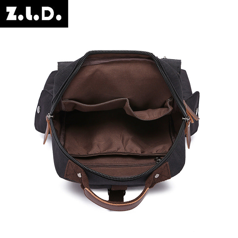 Women's & Men's & Style Waterproof Oxford Cloth Slanted Backpacks