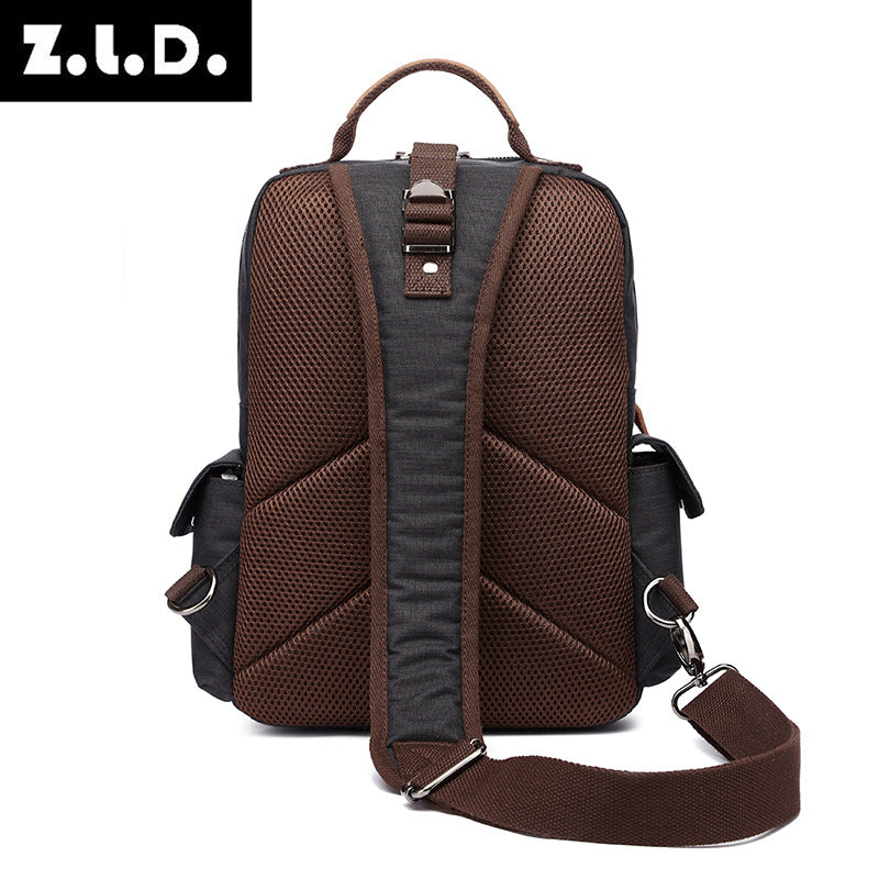 Women's & Men's & Style Waterproof Oxford Cloth Slanted Backpacks