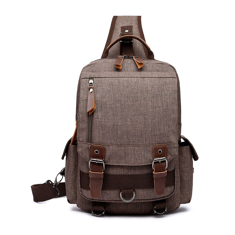 Women's & Men's & Style Waterproof Oxford Cloth Slanted Backpacks