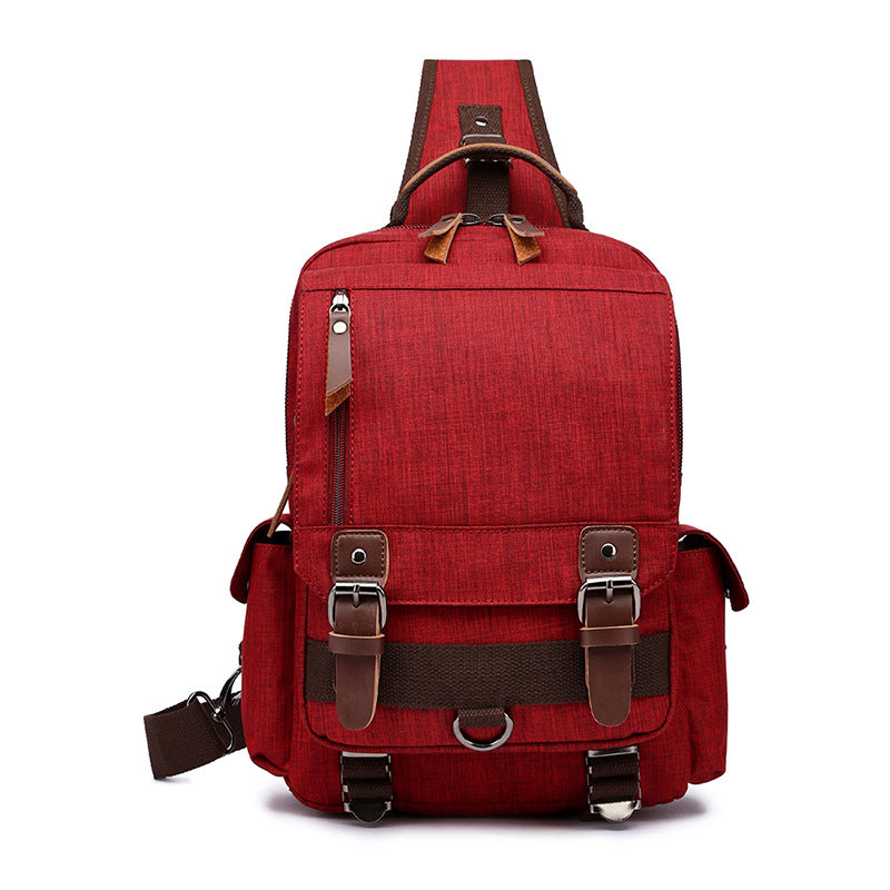 Women's & Men's & Style Waterproof Oxford Cloth Slanted Backpacks