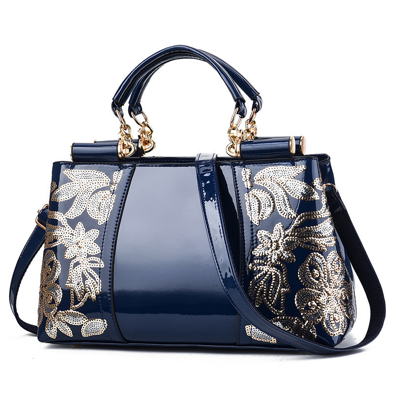 Women's Shiny Bridal Wedding Elegant Large Capacity Shoulder Bags