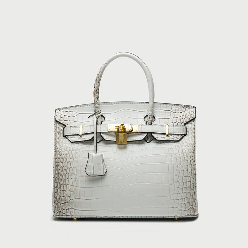 Women's Fashion Litchi Pattern Alligator Print Shoulder Bags