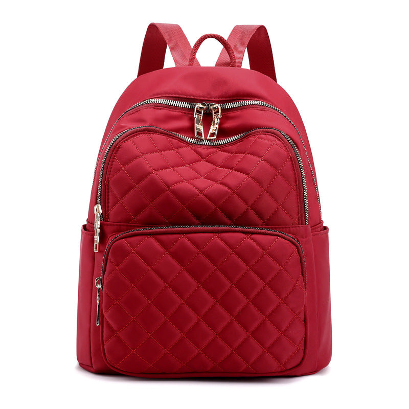 Women's Large Capacity Lightweight Nylon Embroidery Thread Backpacks