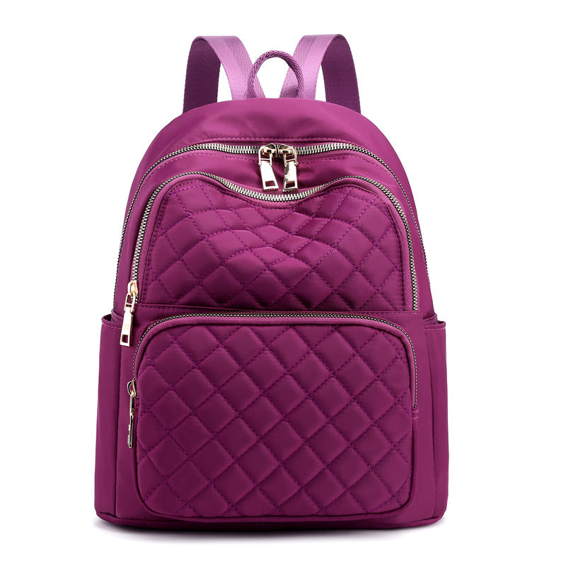 Women's Large Capacity Lightweight Nylon Embroidery Thread Backpacks