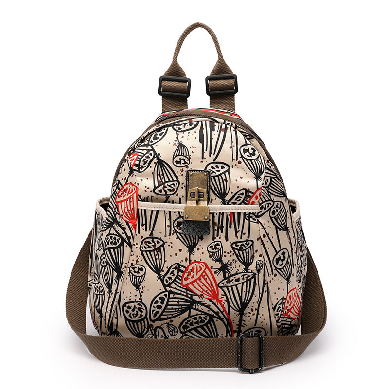 Women's Ethnic Style Waterproof Oxford Cloth Backpacks