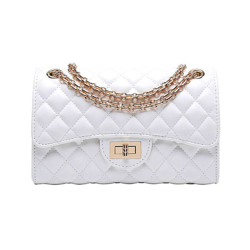 Women's Fashion Trendy Rhombus Chain Classic Style Crossbody Bags