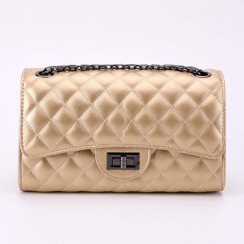 Women's Fashion Trendy Rhombus Chain Classic Style Crossbody Bags