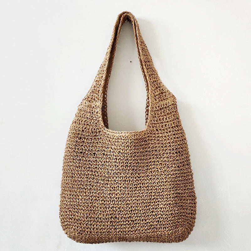 Women's Stylish Niche Woven One Underarm Beach Shoulder Bags