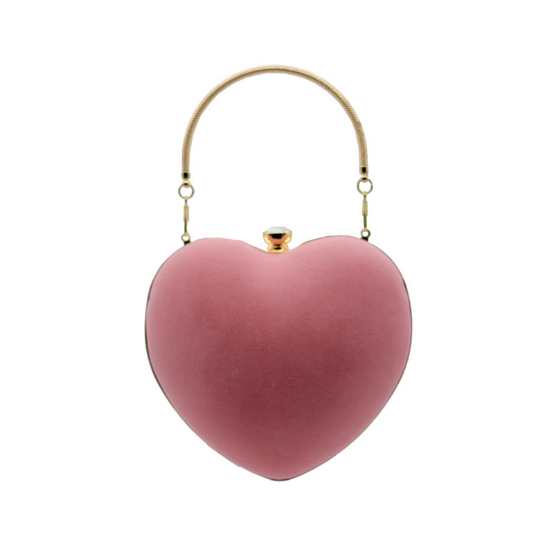 Women's Veet Heart Dinner Shaped Banquet Evening Bags