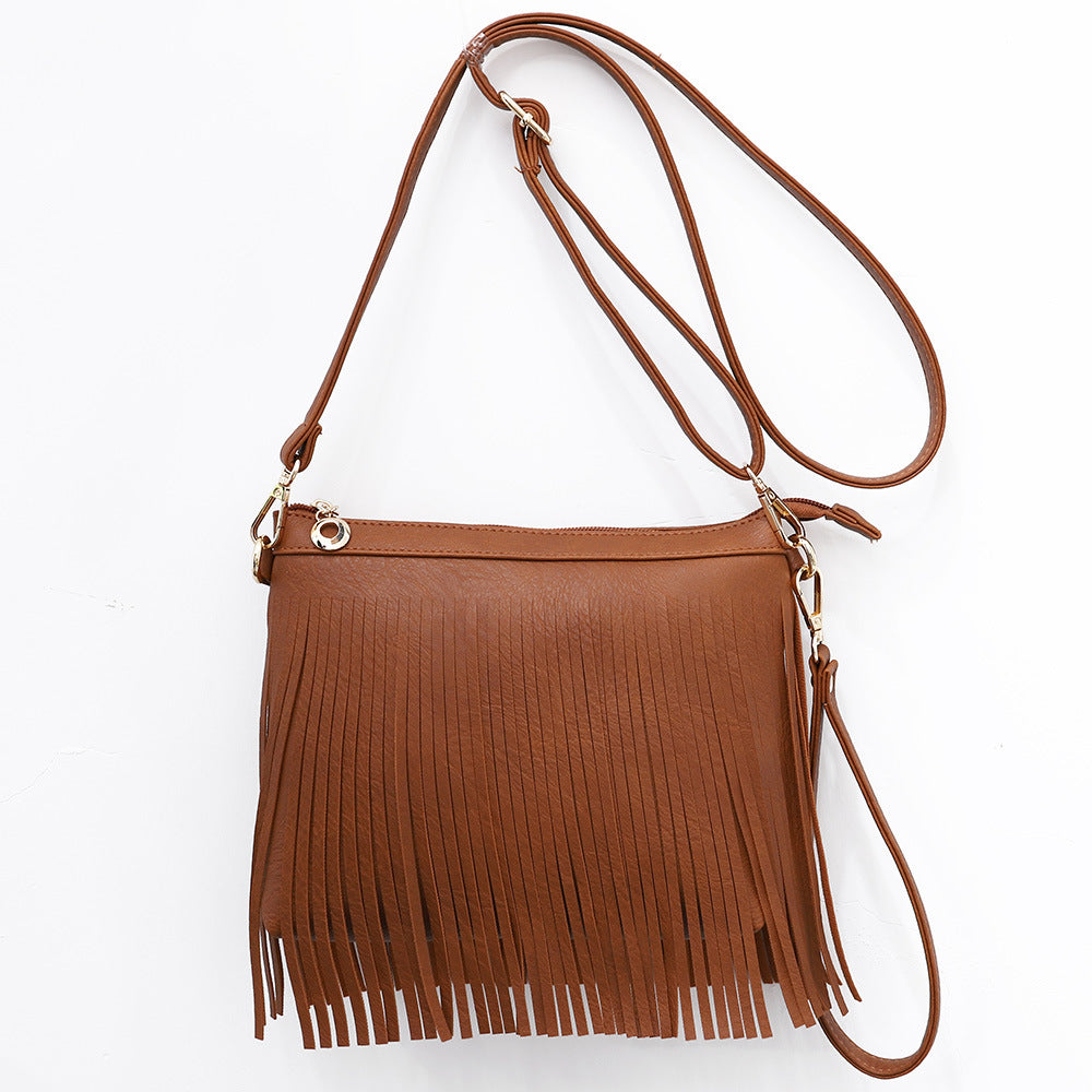 Women's American Tassel Dumpling Hand-held Short Lace Crossbody Bags