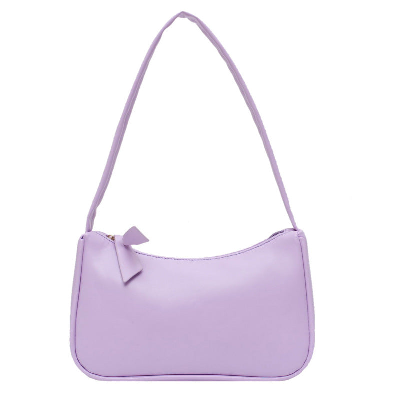 Women's Candy Cyan Niche Underarm Trendy Fashion Armpit Bags