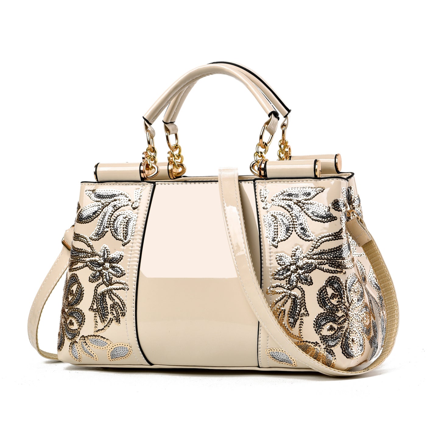 Women's Shiny Bridal Wedding Elegant Large Capacity Shoulder Bags