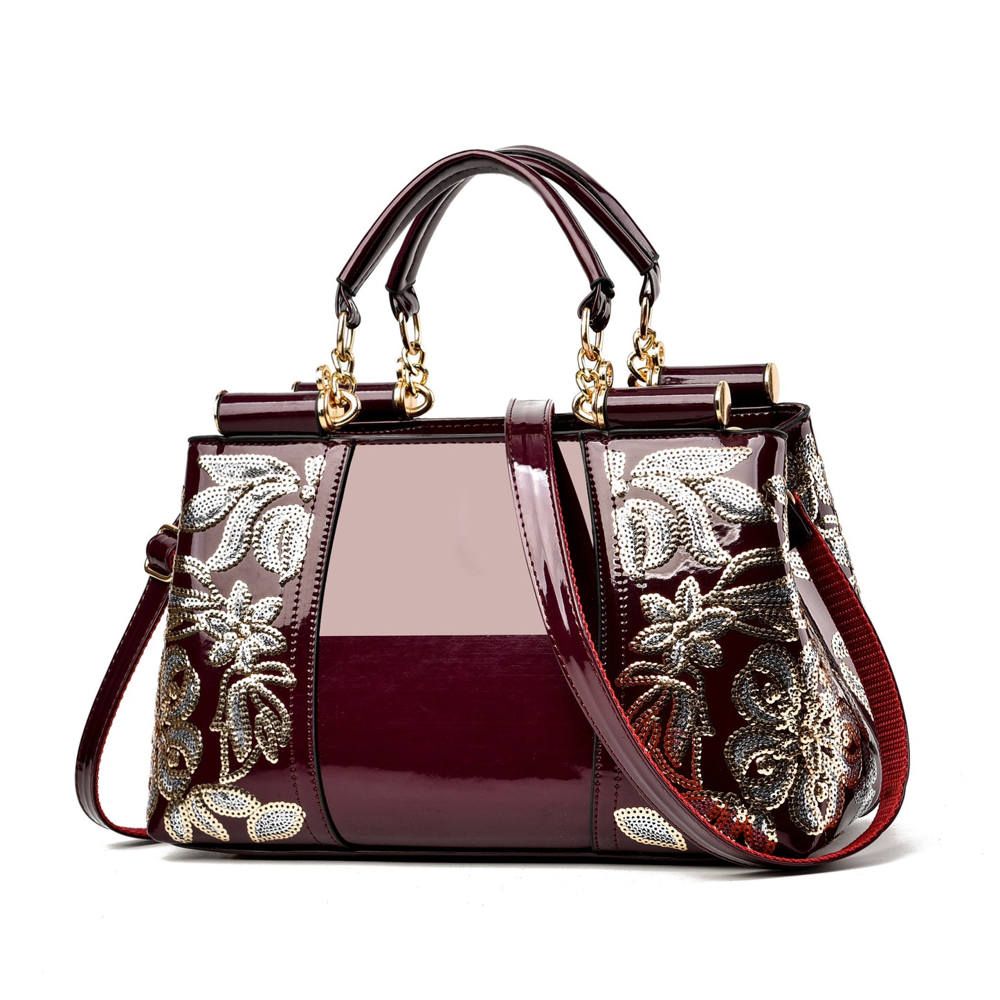 Women's Shiny Bridal Wedding Elegant Large Capacity Shoulder Bags
