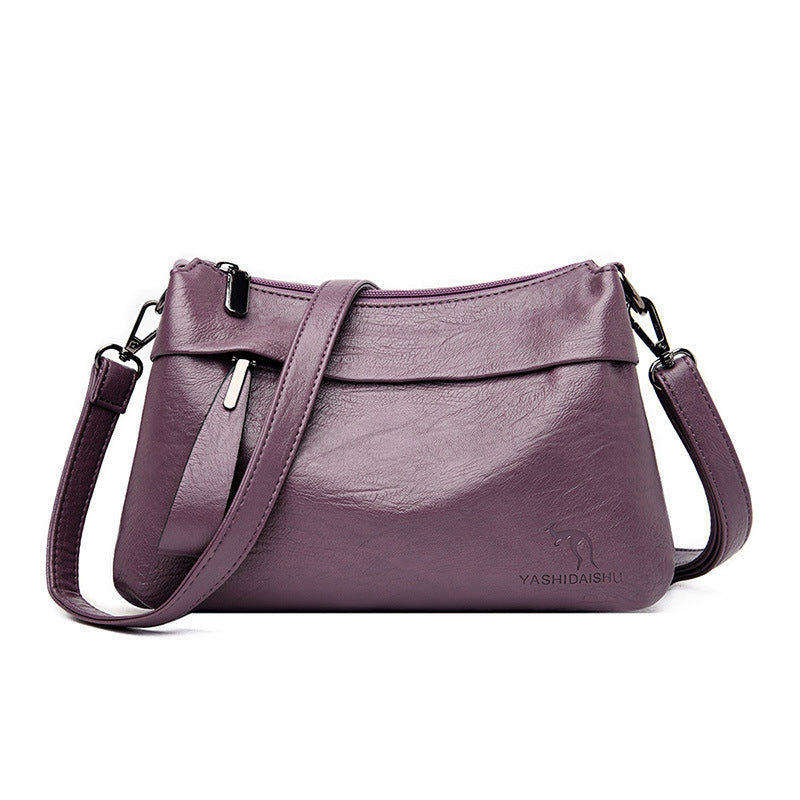 Women's Soft Leather Fashion Large Capacity Mom Shoulder Bags