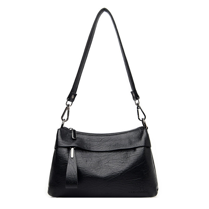 Women's Soft Leather Fashion Large Capacity Mom Shoulder Bags