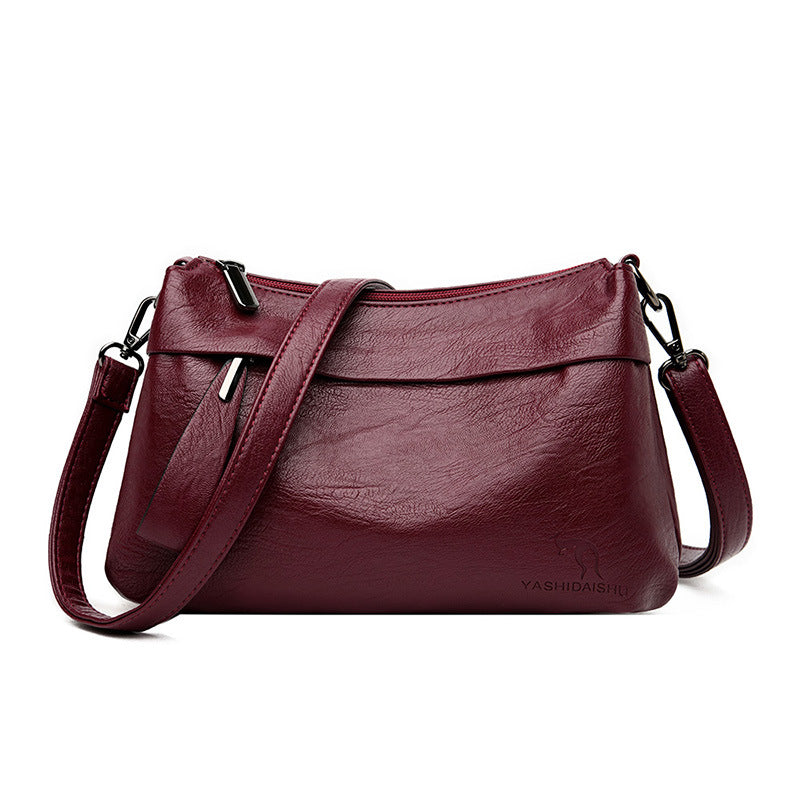 Women's Soft Leather Fashion Large Capacity Mom Shoulder Bags