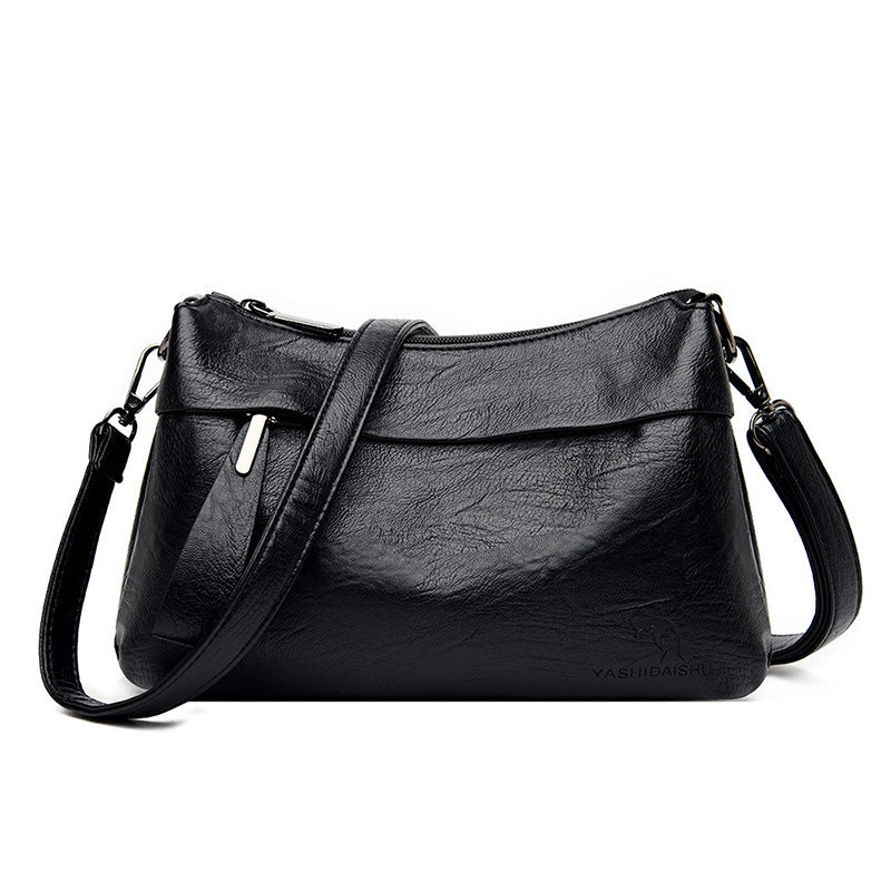 Women's Soft Leather Fashion Large Capacity Mom Shoulder Bags