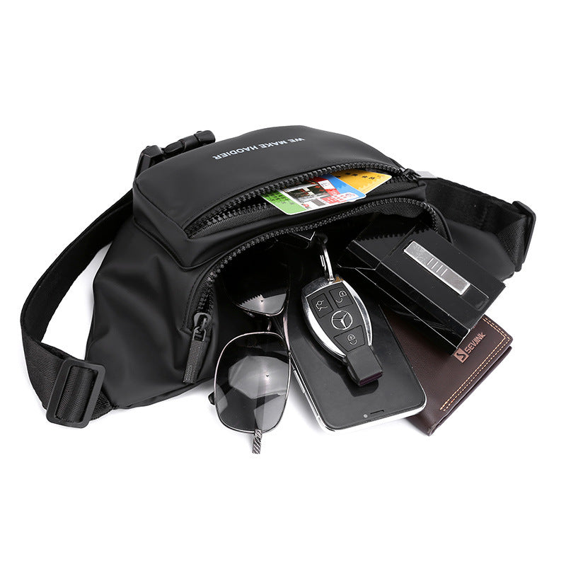 Women's & Men's & Summer Fashion Waterproof Solid Color Men's Shoulder Bags