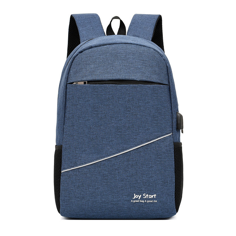 Men's Comfortable Three-piece Charging Leisure Fashion Backpacks