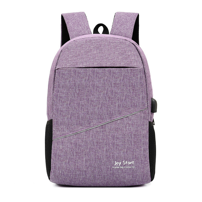 Men's Comfortable Three-piece Charging Leisure Fashion Backpacks