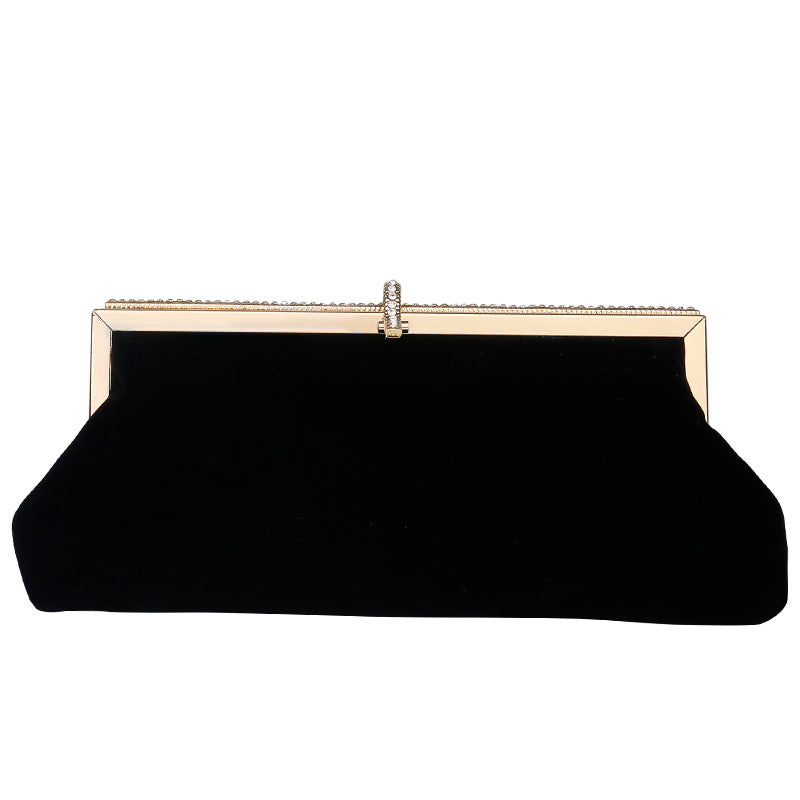 Women's Fishhook Rhinestone Clutch Dinner Dress Matching Evening Bags