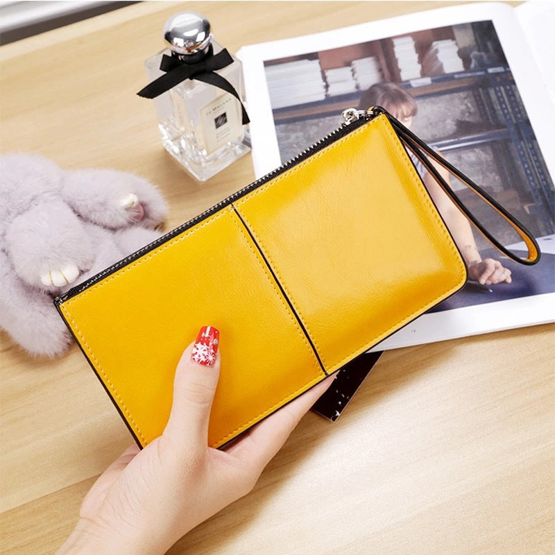 Women's Zip Female Long Clutch Multi Slots Ladies Wallets