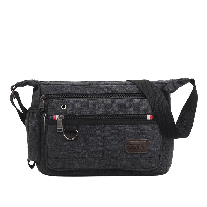 Men's Capacity Zipper Can Hold Big Water Men's Shoulder Bags
