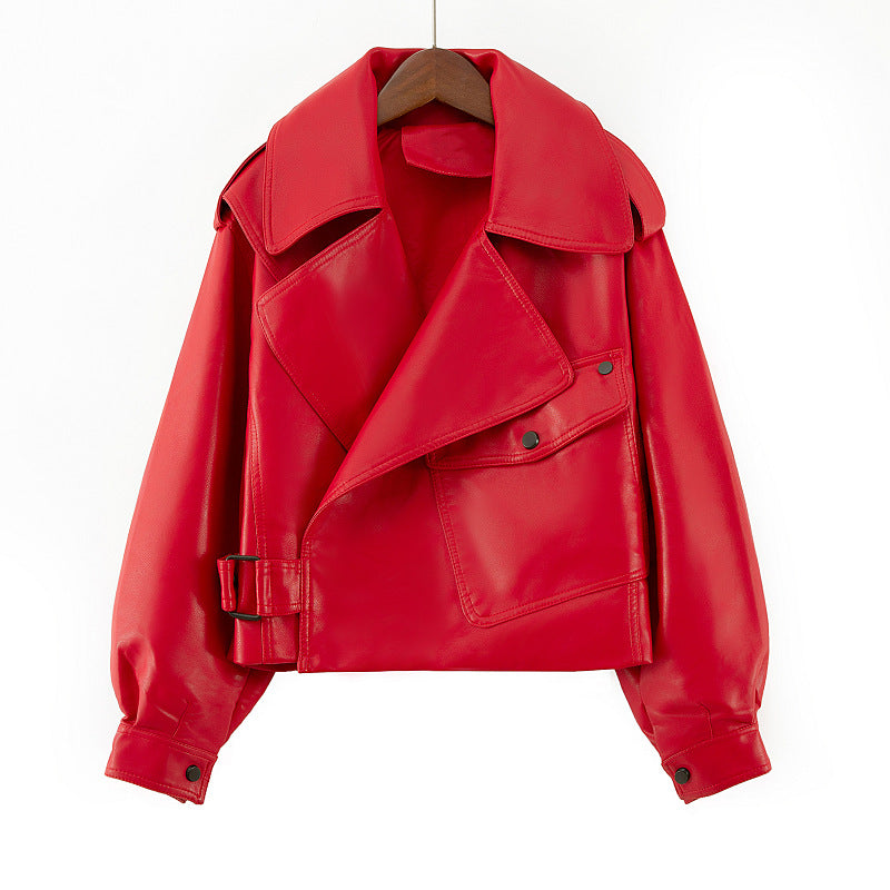 Women's Spring Street Hipster Korean Style Long Sleeve Lapel Jackets