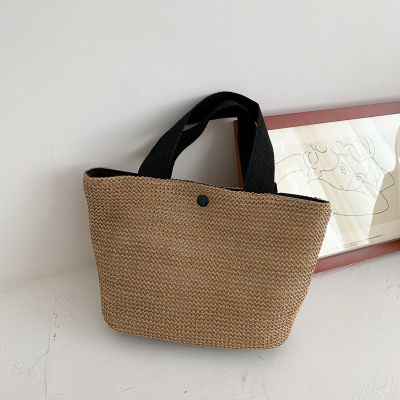 Women's Vacation Summer Tide Pastoral Style Woven Beach Shoulder Bags
